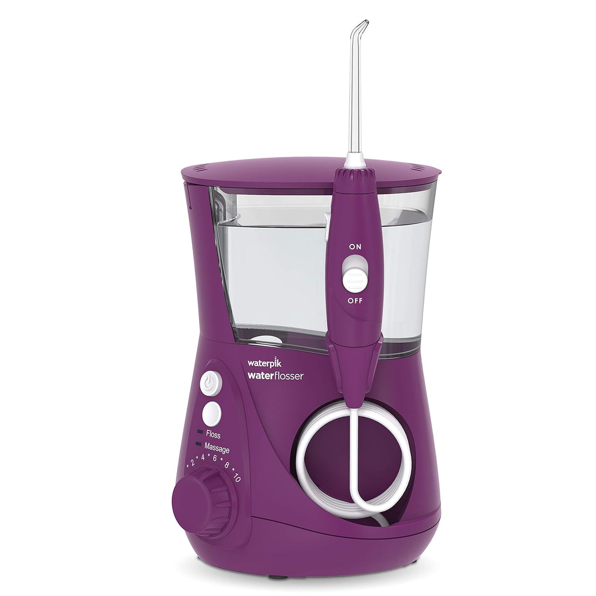 White Electric Water Flosser with 10 Settings and 7 Tips N44308