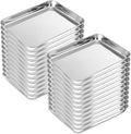 Set of 24 Stainless Steel Baking Sheet Pans 8 x 10 Inch U92628