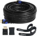 100 Feet HDMI 2.0V Cable with 2 Piece Cable Ties and 2 Piece HDMI Adapters P2273