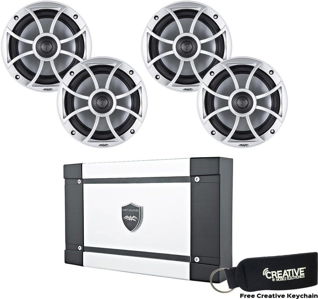 Marine Speaker Package with Amplifier and 6.5" Speakers H925