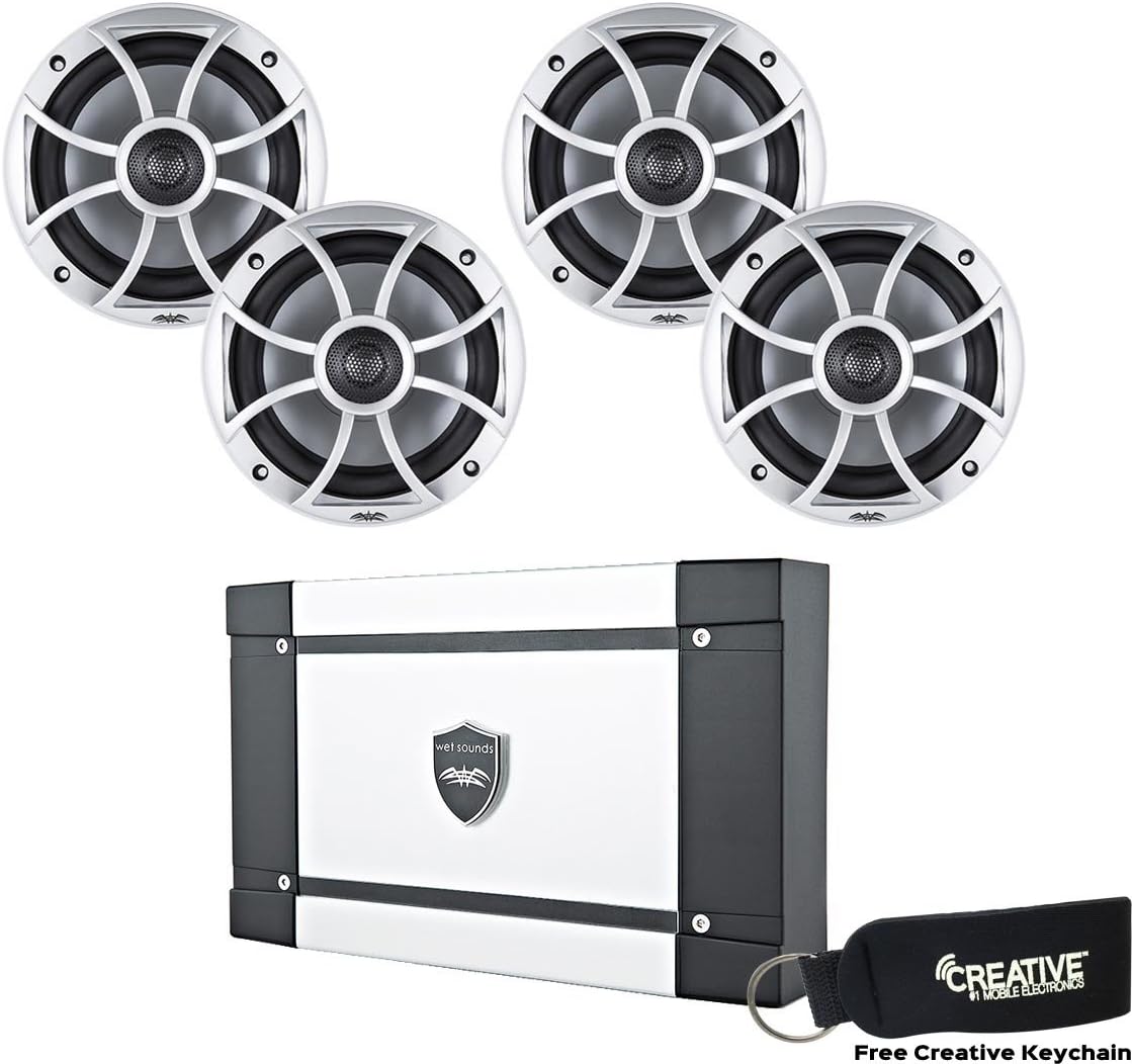 Marine Speaker Package with Amplifier and 6.5" Speakers H925