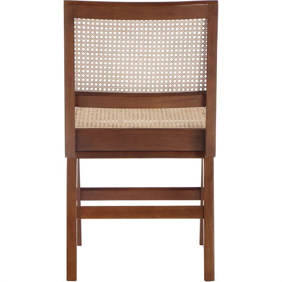 18.1" Solid Wood Dining Side Chair in Walnut (Set of 2) Q815558