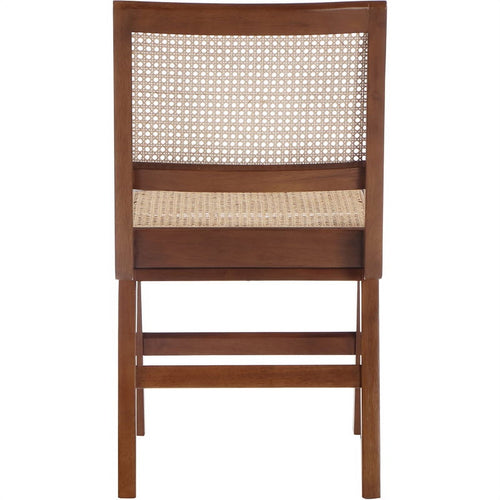 18.1" Solid Wood Dining Side Chair in Walnut (Set of 2) Q815558
