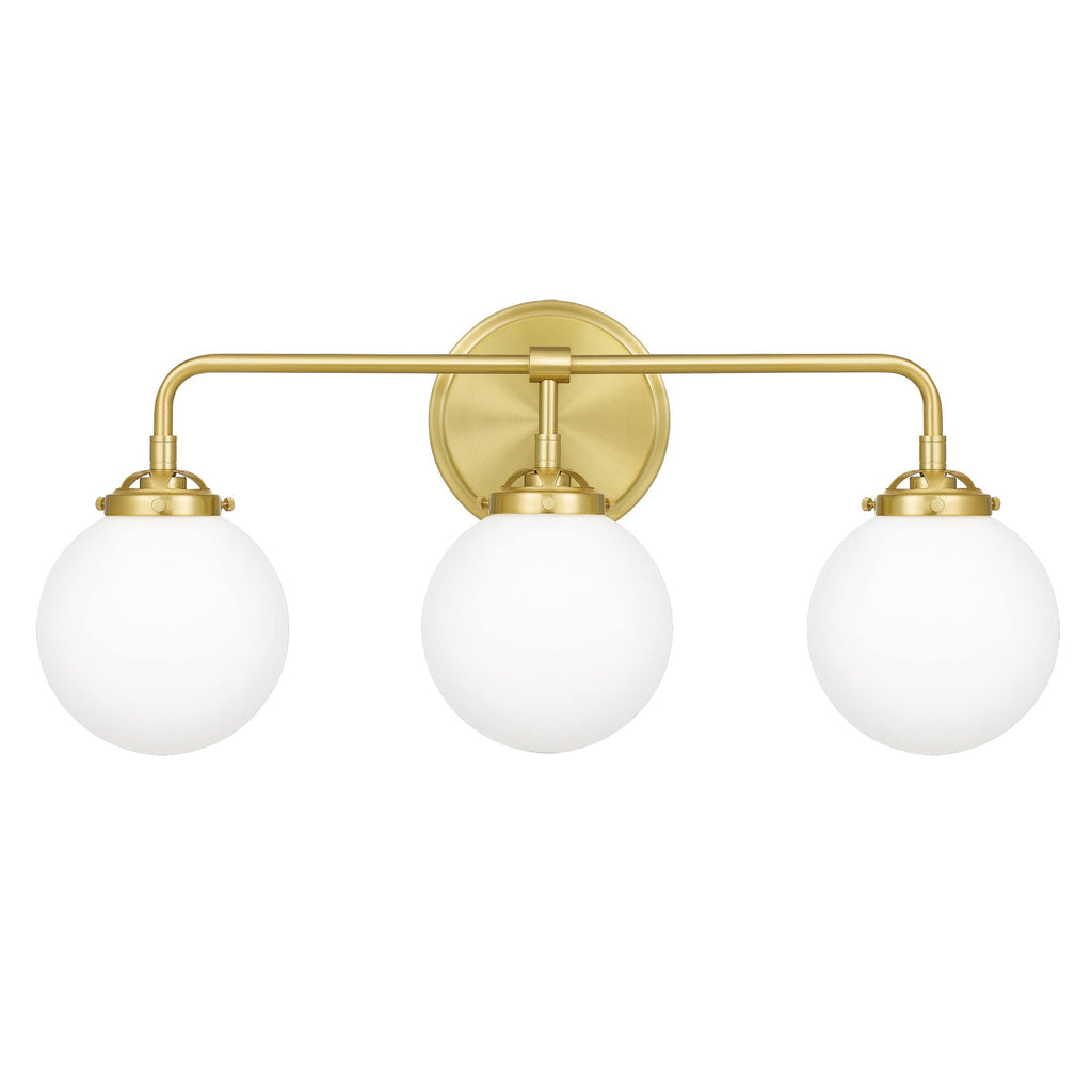3 Light Satin Brass Bath Light Z806