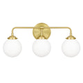 3 Light Satin Brass Bath Light Z806