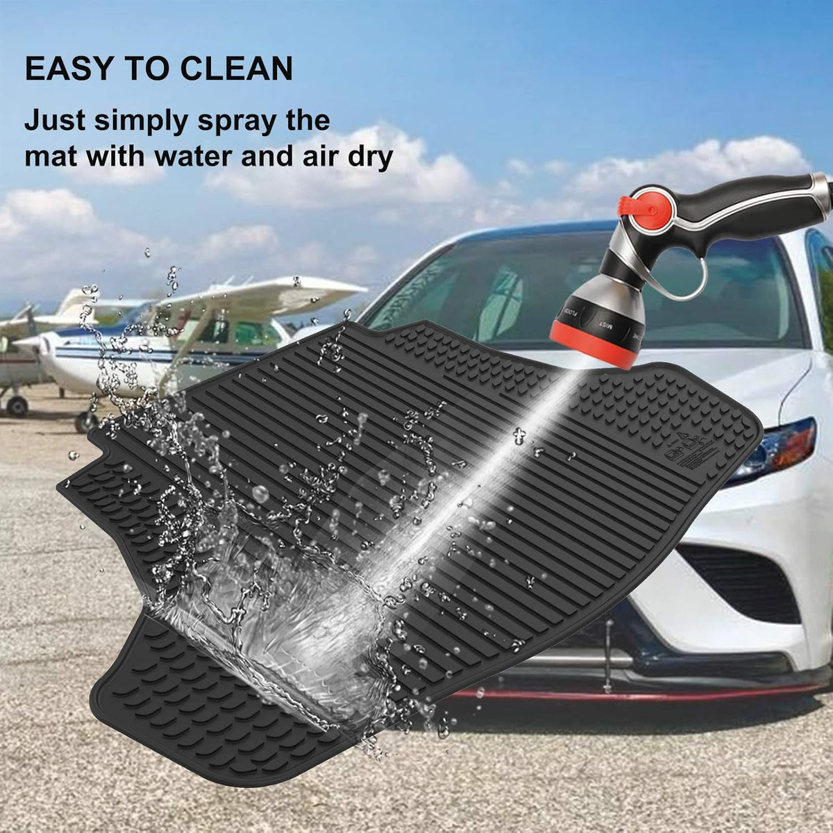 Black TPE Cargo Trunk Mat for Toyota Camry U2050