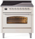 Antique White Induction Range with Electric Oven K911