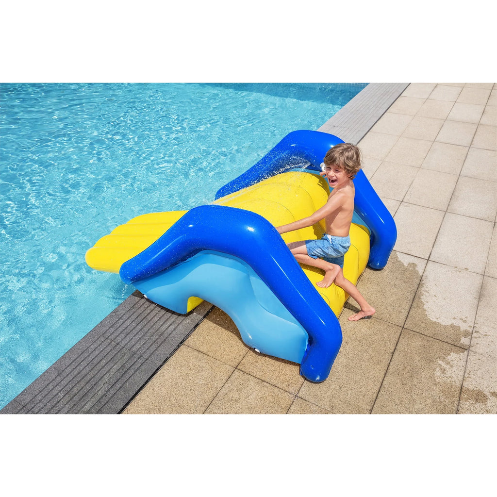 Inflatable Pool Water Slide with Built-In Sprinkler M2319