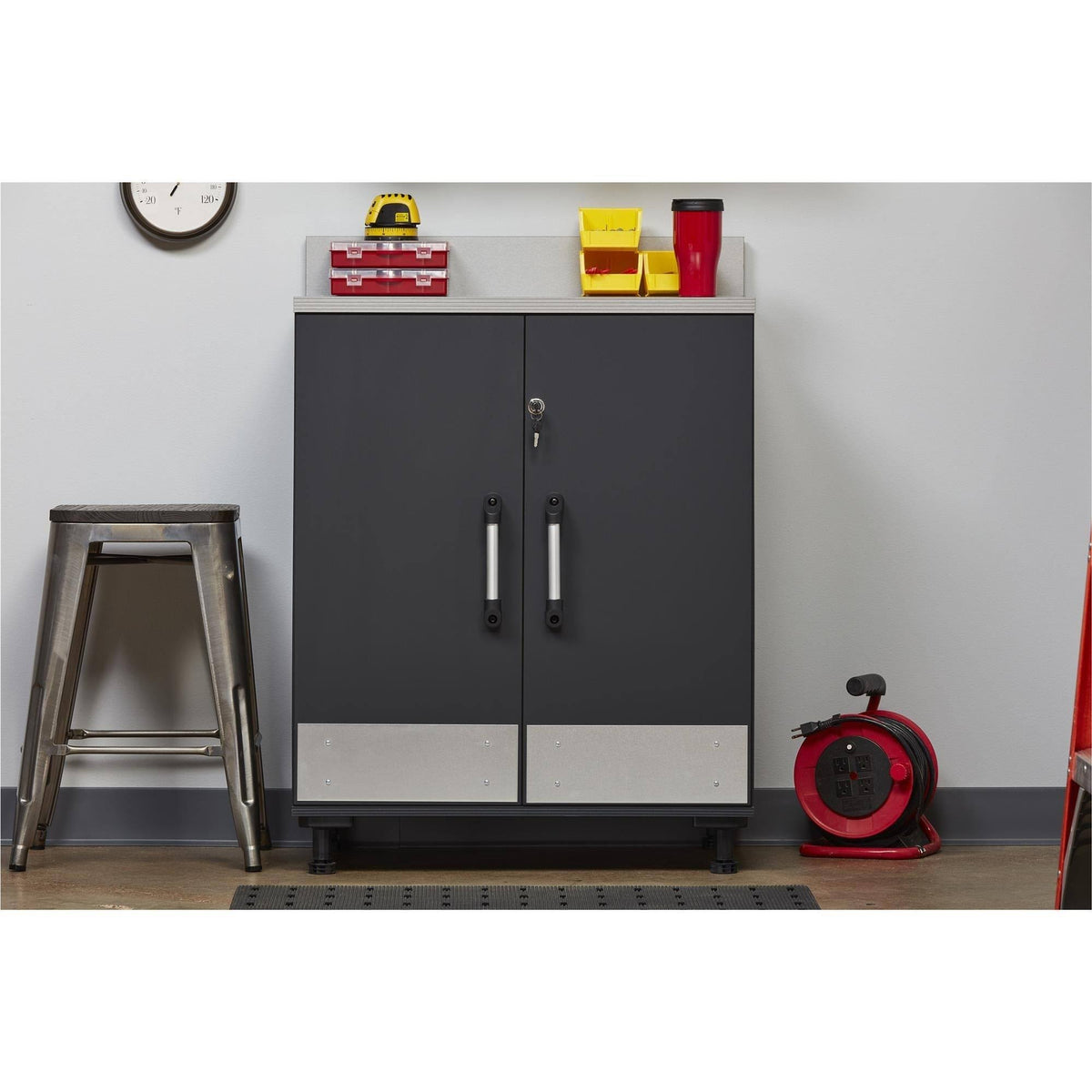 2 Door Base Cabinet, Gray Q294364