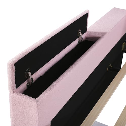 Beige Upholstered Daybed with 2 Storage Drawers F87292