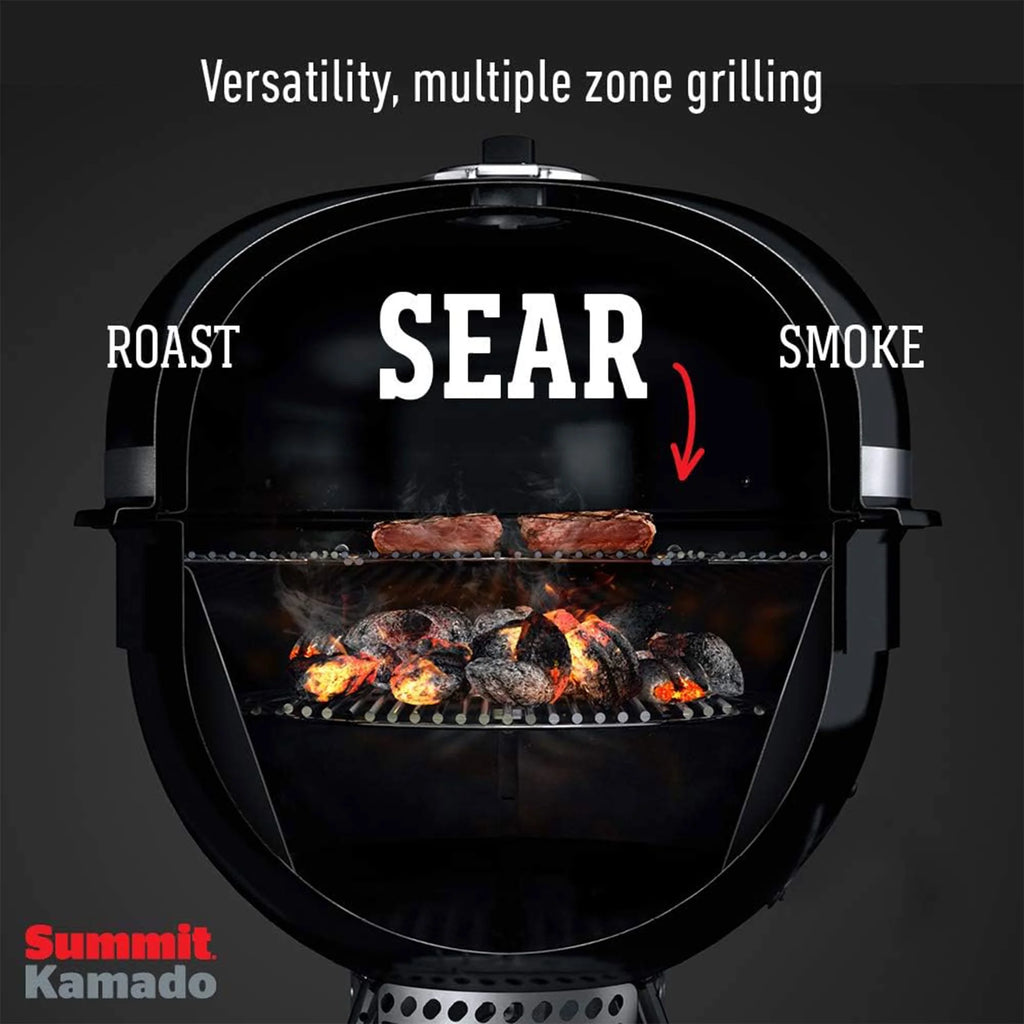 Charcoal Grill with Stainless Steel Lid, Black T36930