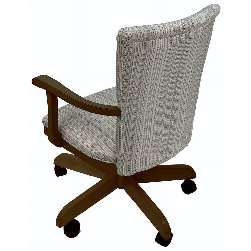 Wood Dining Chair on Wheels H7123