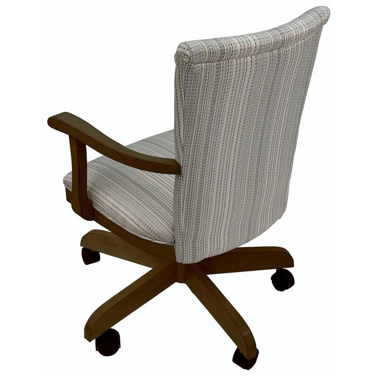 Wood Dining Chair on Wheels H7123