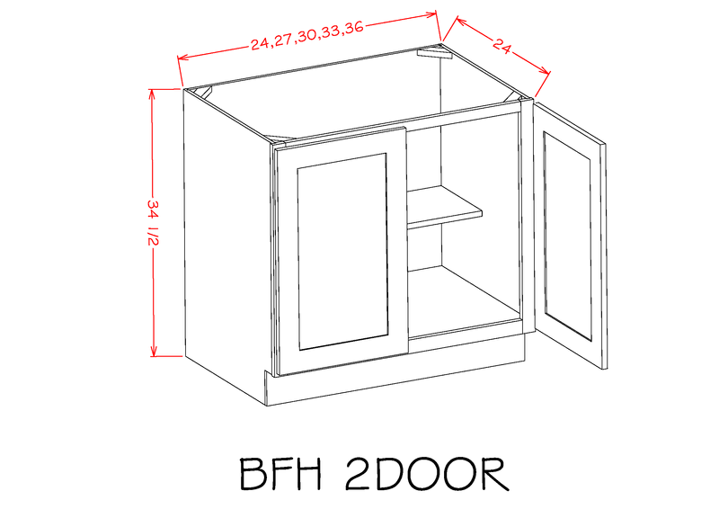 Dove High-Density Fiberboard Base Cabinet U3885