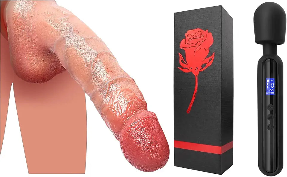 8.7 Inch Realistic Dildo Vibrator Wand Sex Toy Personal Massager Z562