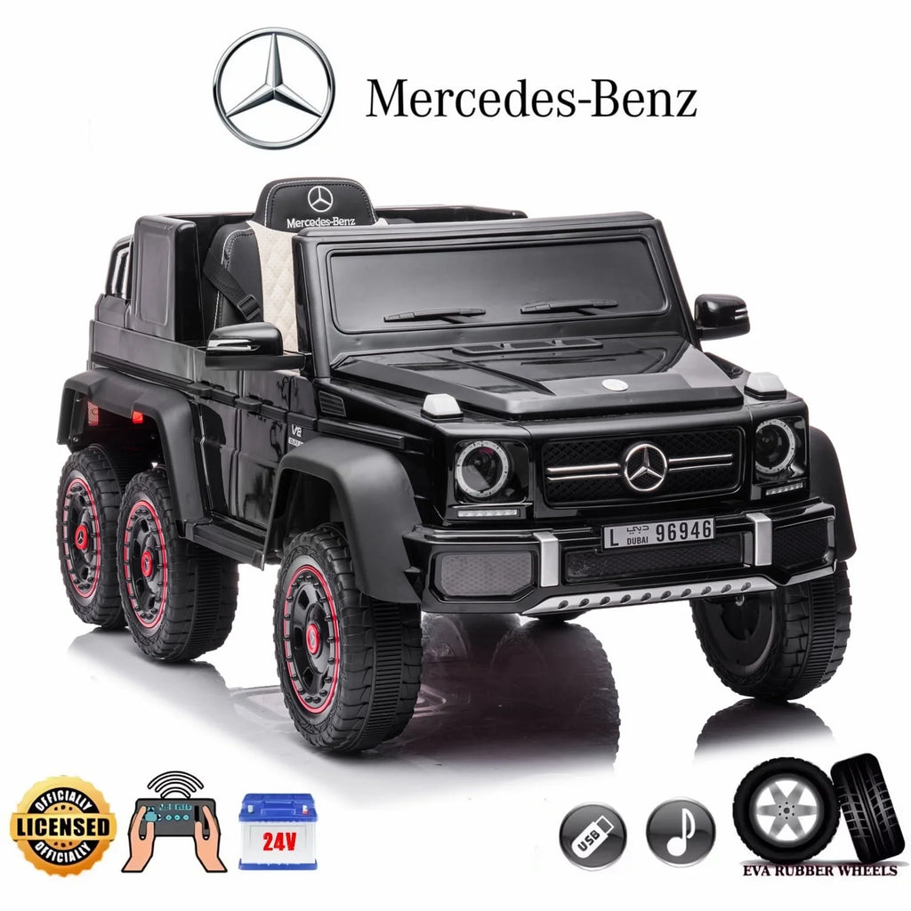 24V Powered Ride On Car with 6 Wheels, Remote Control, MP3 Player, Red R733322