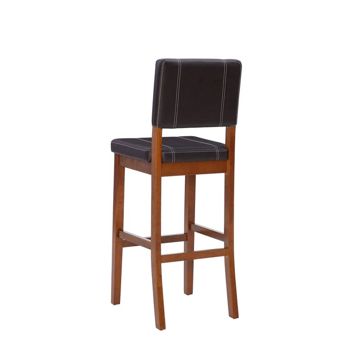 Faux Leather & Wood Bar Stool P946565