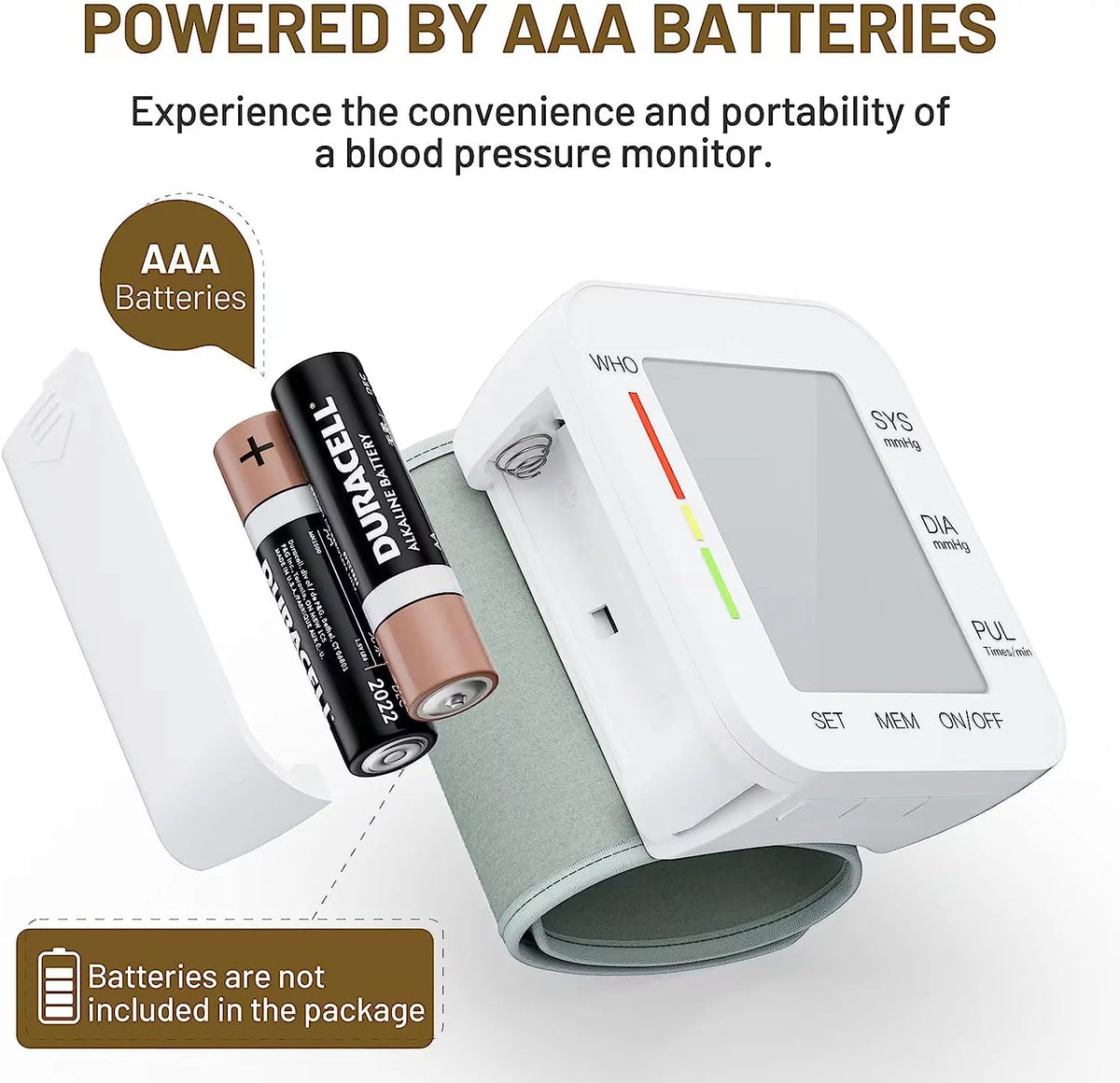 Wrist Blood Pressure Monitor with Carrying Case O793477