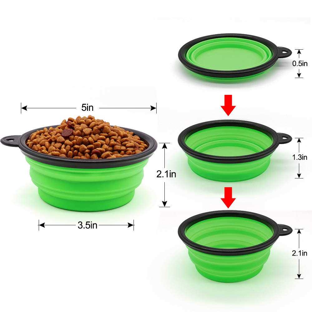 Collapsible Dog Bowl 2 Pack Q956