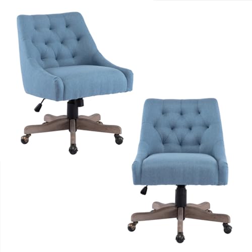 Beige Fabric Upholstered Swivel Office Chair G80999