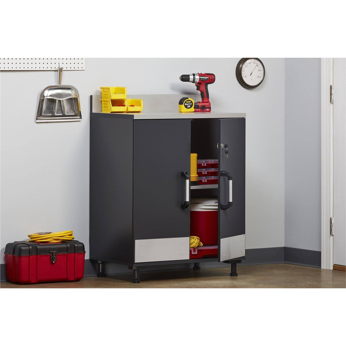 2 Door Base Cabinet, Gray Q294364