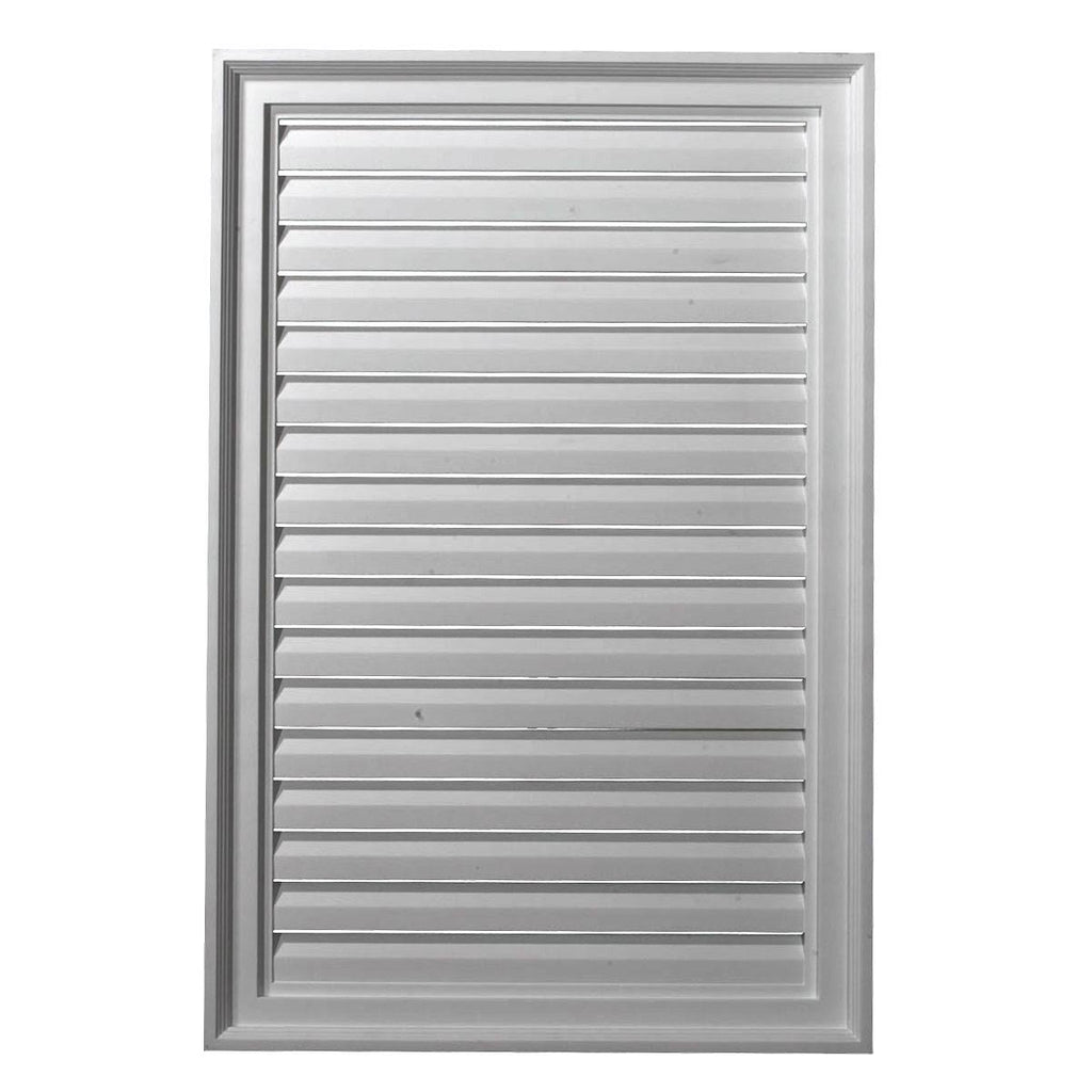24x22W x 20x22H Vertical Urethane Gable Vent Louver Q79994