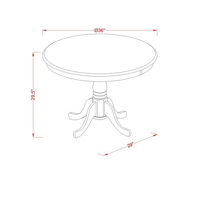 Antique Oak 5-Piece Dining Set F95036