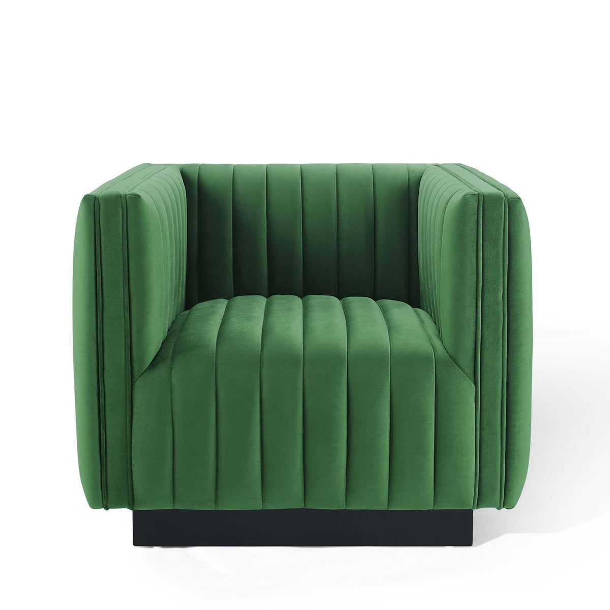 Emerald Performance Velvet Accent Armchair L26155