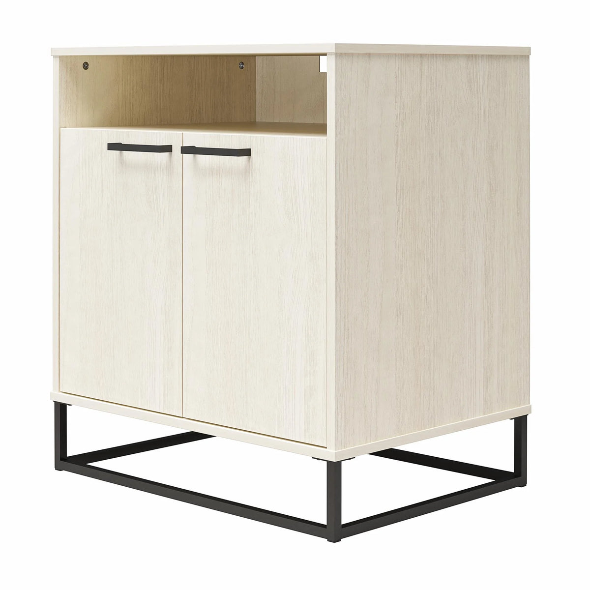 Ivory Oak 2 Door Accent Cabinet Q83418