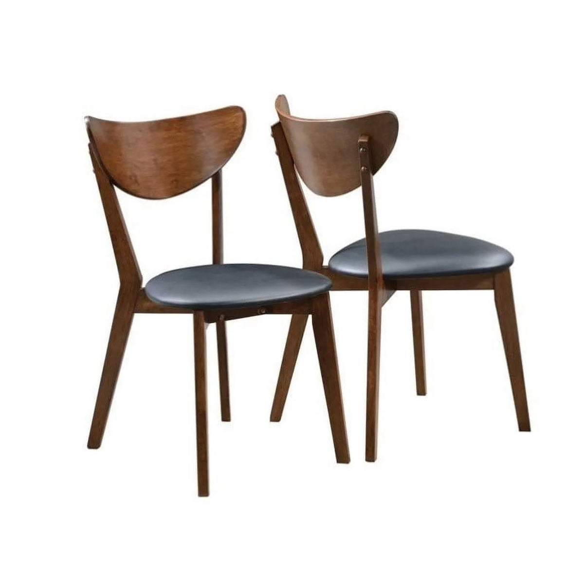 5 Piece Dining Table and 4-Chair Set in Dark Walnut F30019