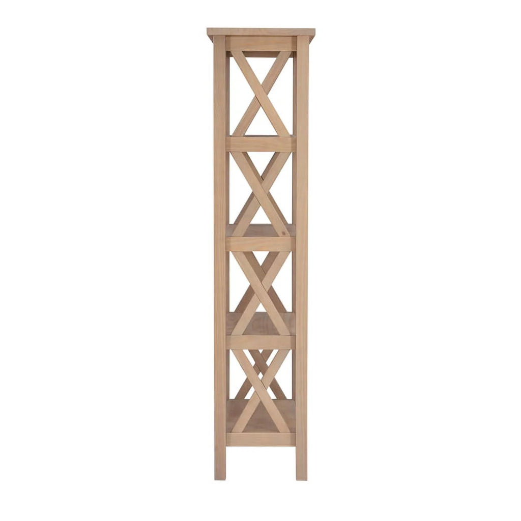 Driftwood Brown Pine Wood Bookcase H341