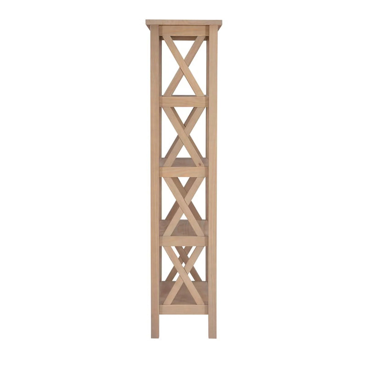 Driftwood Brown Pine Wood Bookcase H341
