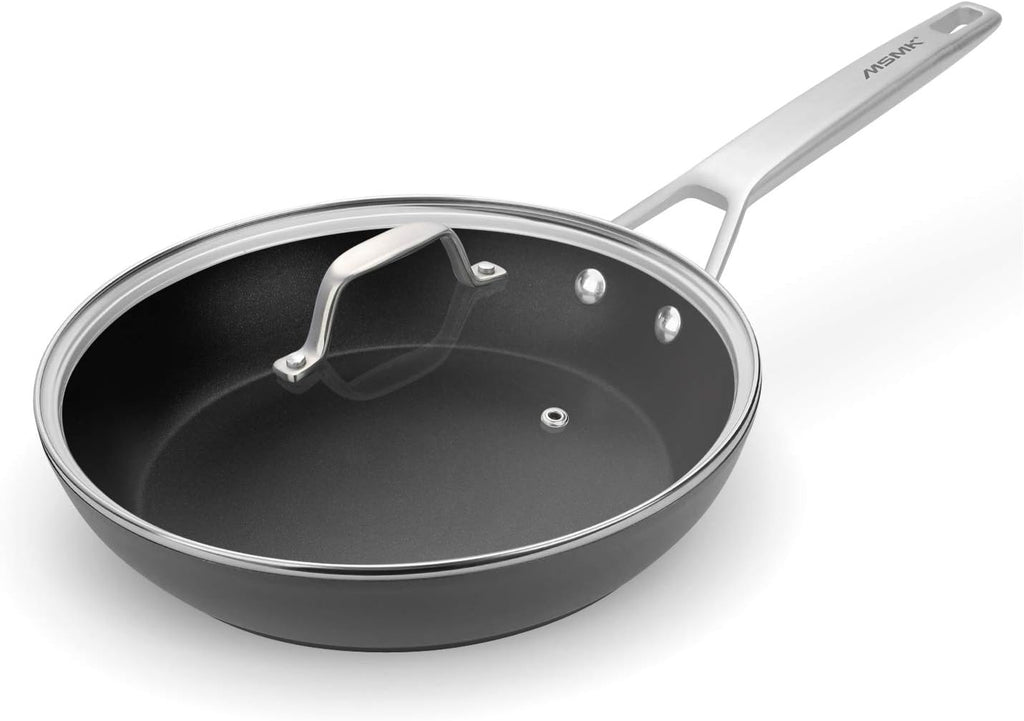 10-inch Nonstick Stainless-steel Frying Pan with Lid N198
