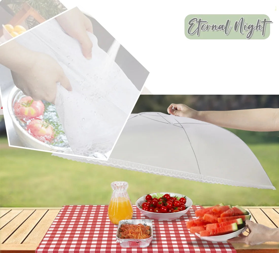 Food Cover Food Tent, 1 Extra Large (40"X24") & 4 Standard (17"X17") Mesh Food Covers J1394
