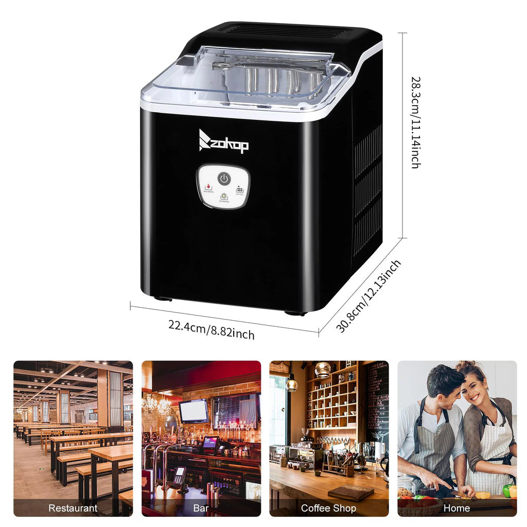 Countertop Portable Electric Ice Maker 26Lbs/24H Black M648735