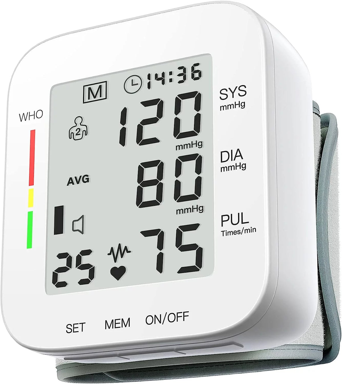 Wrist Blood Pressure Monitor with Carrying Case O793477