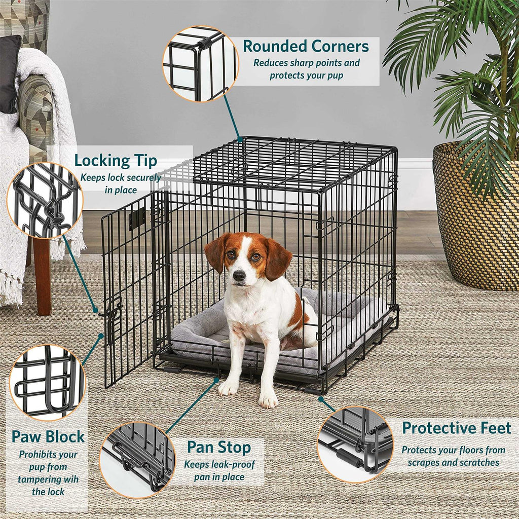 Black Single Door Dog Crate D5952