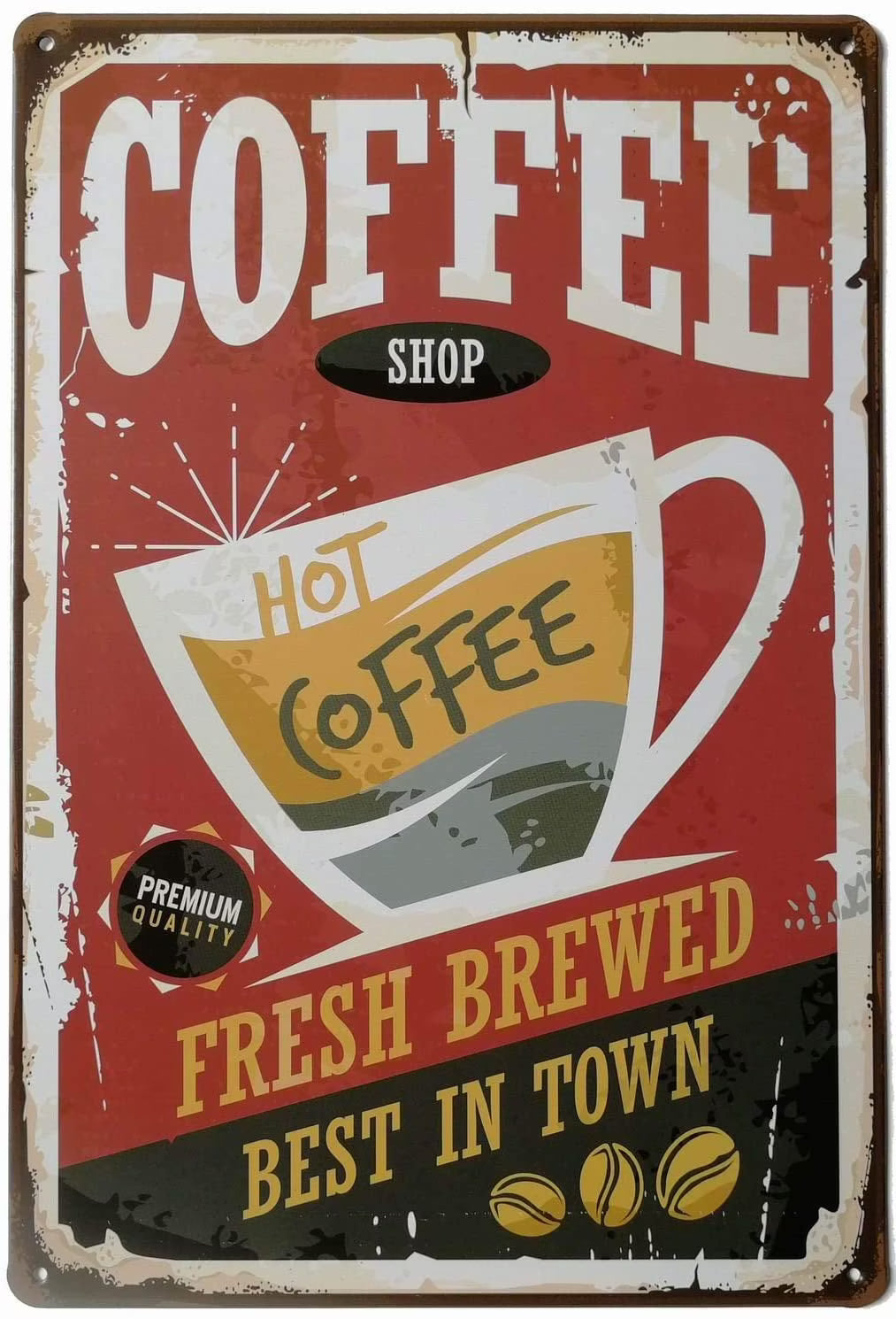 Vintage Metal Tin Sign Wall Art 12 X 8 E7194