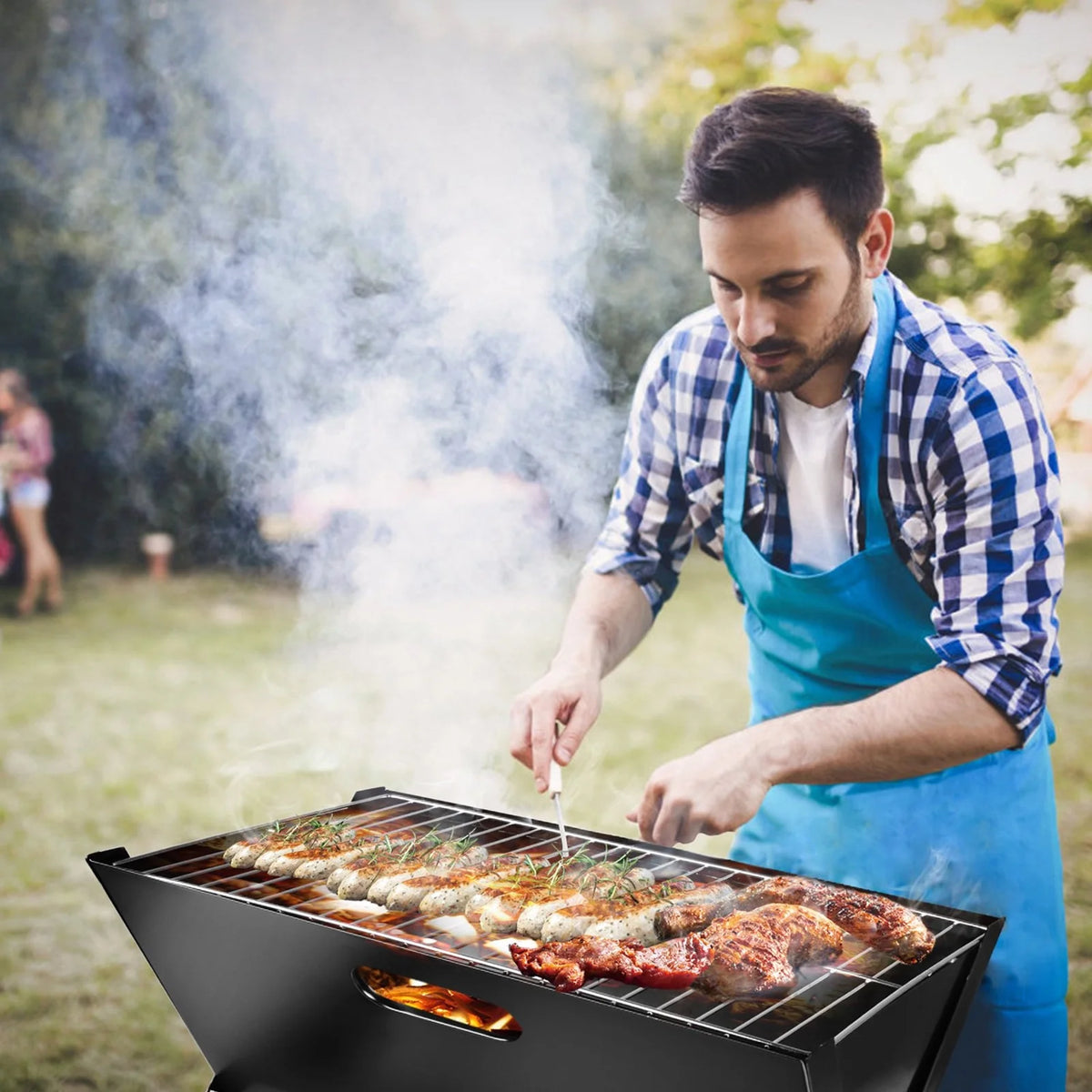 Portable Foldable Charcoal BBQ Grill M878