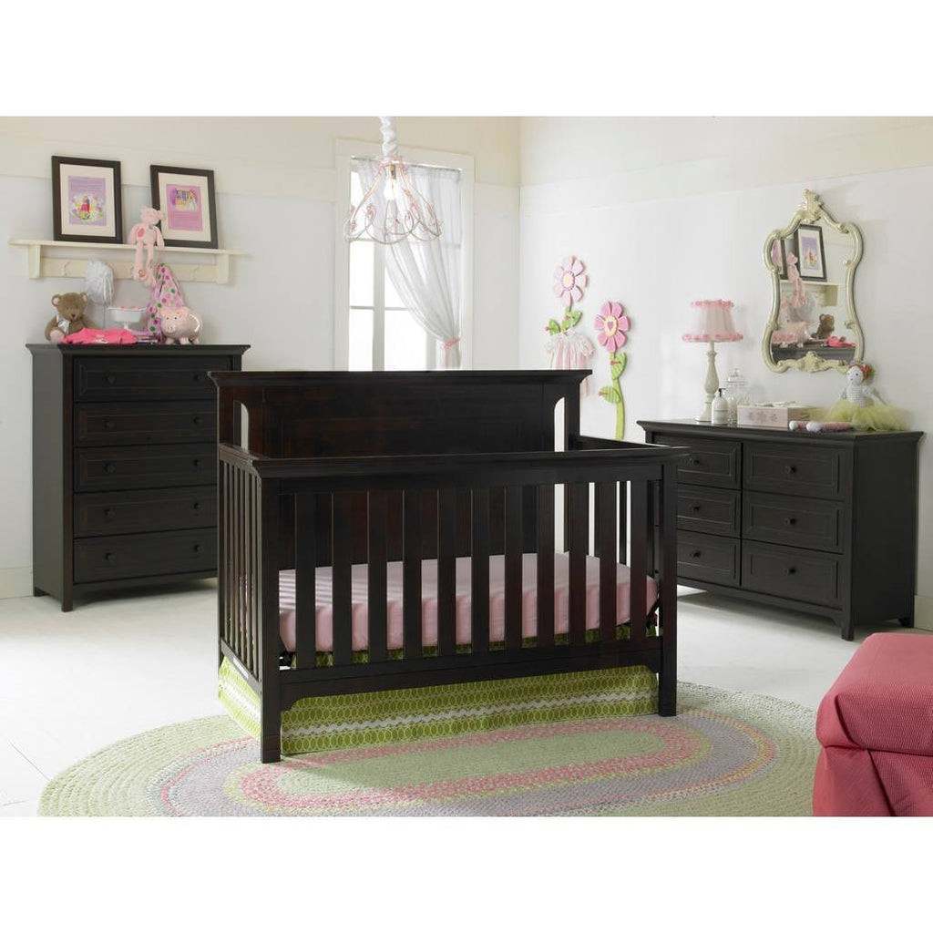 4-in-1 Convertible Crib, Misty Grey Q393