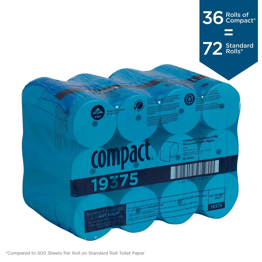 Compact Toilet Tissue 36 Count White G947699
