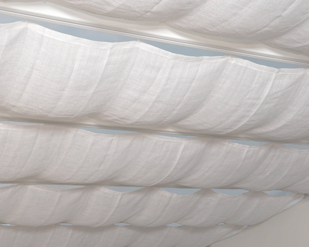 White Patio Cover Blinds M7814