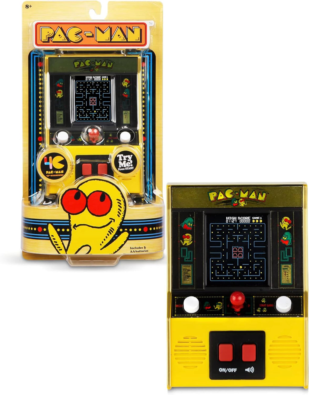 Yellow Retro Mini Arcade Game H901