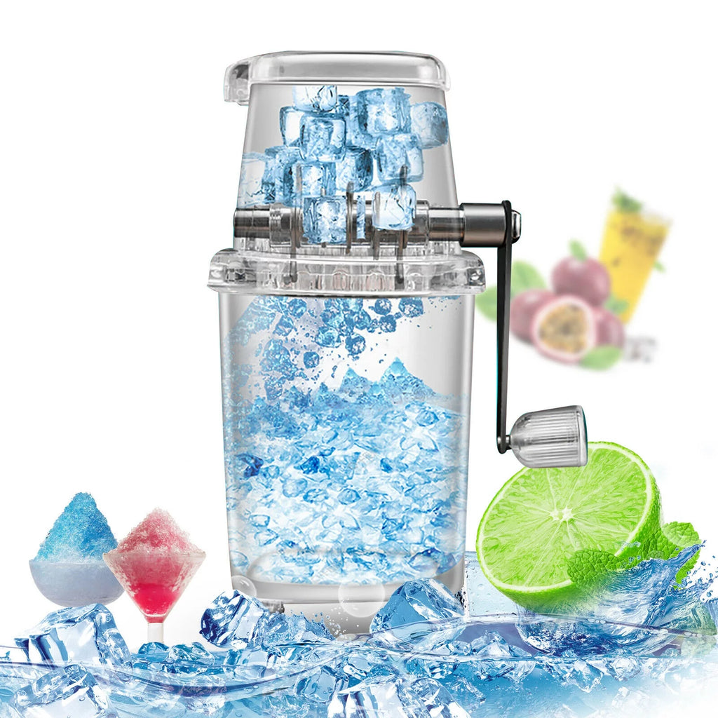 Manual Ice Crusher Shaver with 4 Rubber Ant-skid Knobs J1605