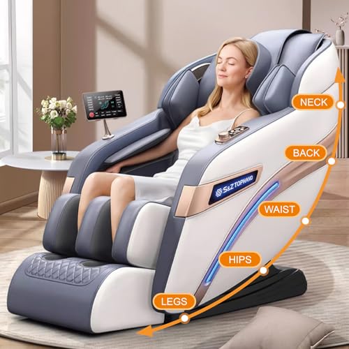 Full Body SL Track Massage Chair Zero Gravity Shiatsu Recliner with Heat Foot Roller X468658