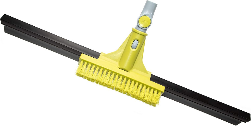 Extension Pole with Floor Squeegee and Grout Scrubbing Brush Combo E778