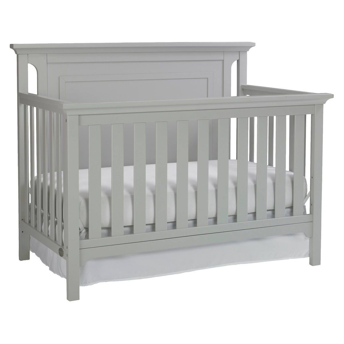 4-in-1 Convertible Crib, Misty Grey Q393