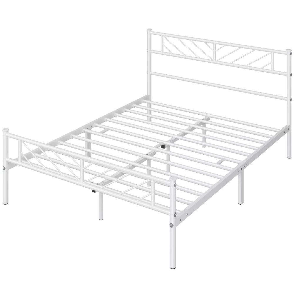 Queen Size Black Metal Platform Bed Y17499