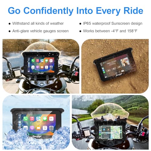 5 Inch IPS Motorcycle GPS Navigation System, Waterproof A39498