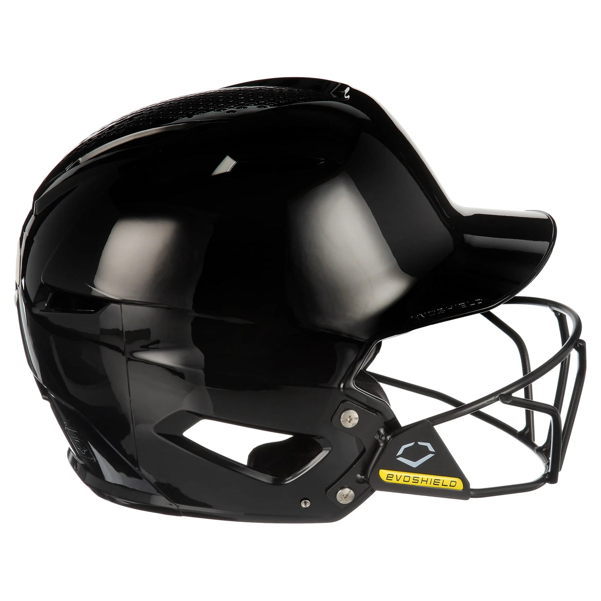 Youth Navy Gloss Finish Batting Helmet with Facemask I559794